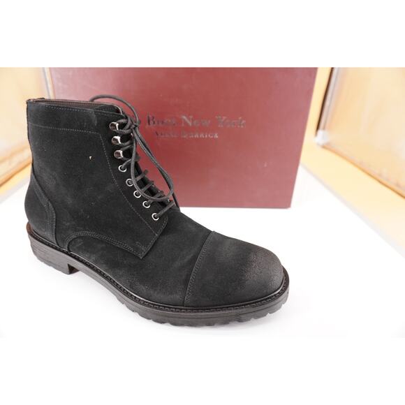 To Boot New York Romero Black Suede Ankle Boots SIze 8 Mens $495